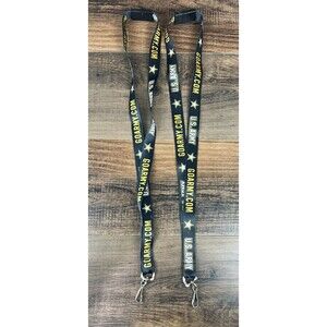2 US Army Go Army Black Lanyards Military